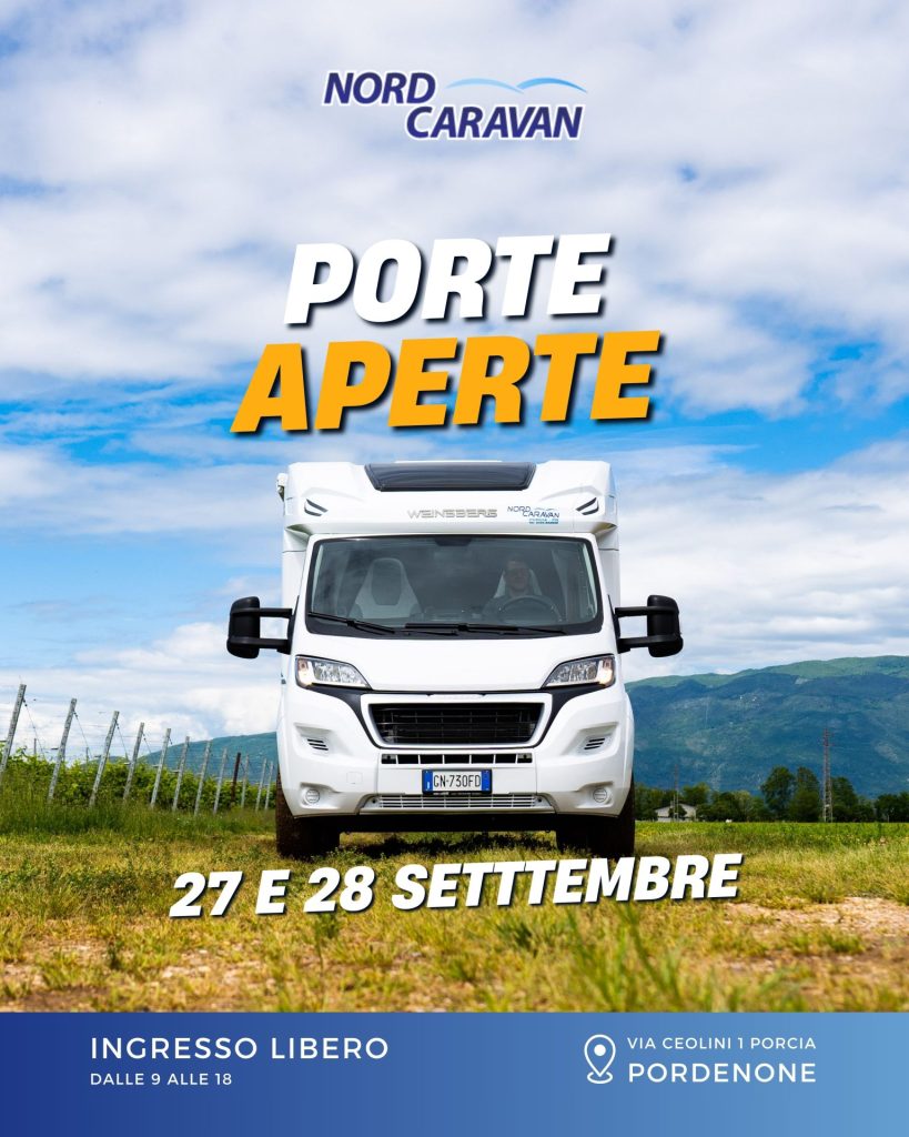Camper e promozioni a Pordenone: Porte Aperte Nord Caravan 27-28 settembre